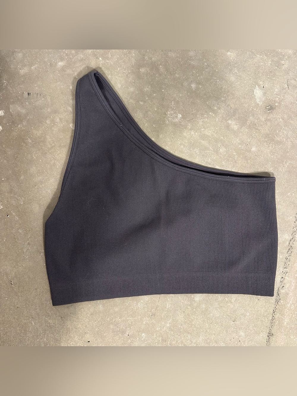 Set Active Ribbed One Shoulder Sports Bra - Picture 2 of 3